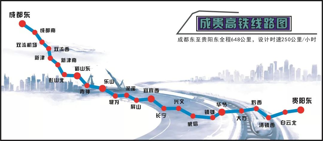 成貴高鐵將于2019年12月16日全線(xiàn)通車(chē)！